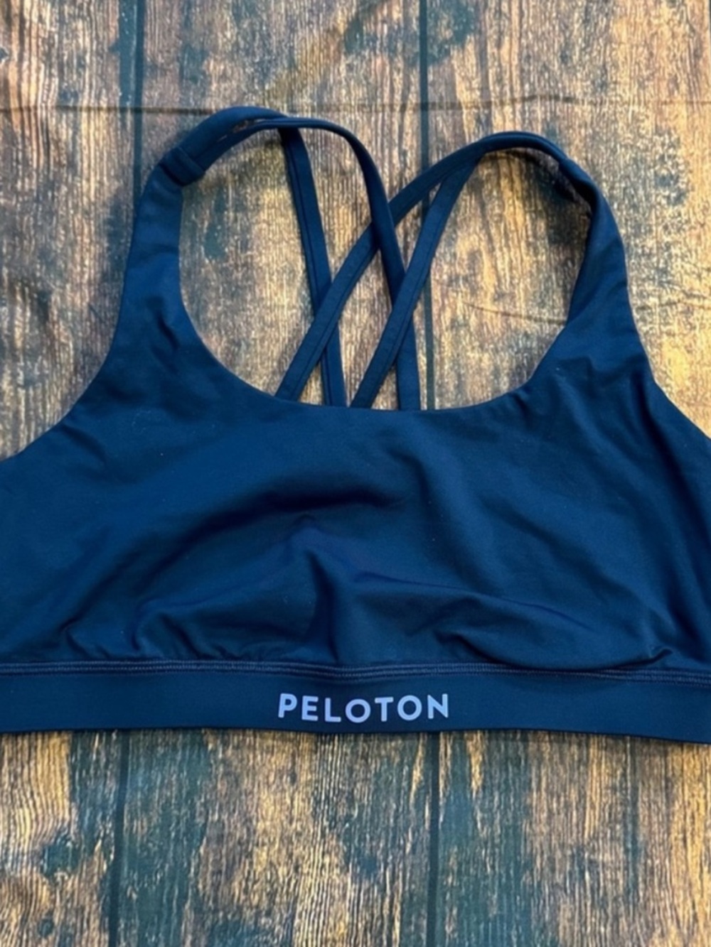 Peloton x Lululemon Energy Bra in True Navy 8